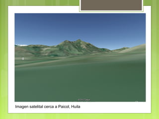 Imagen satelital cerca a Paicol, Huila