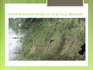 Anticlinal sinclinal Arcabuco-Tunja-Toca (Boyacá).