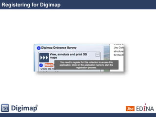 Registering for Digimap
 