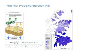 Potential Evapo-transpiration (PE)
 