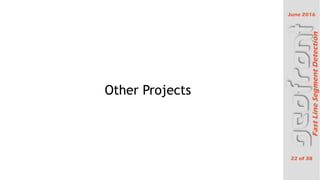 June 2016
22 of 38
FastLineSegmentDetection
Other Projects
 
