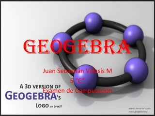 GeoGebra Juan Sebastián Villasís M 5 “C” Exámen de Computación 