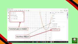 Auxillary Object
Function g(x) is hidden
 