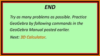 Geogebra 9 | PPTX