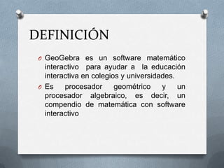 Geogebra PRESENTACION | PPTX