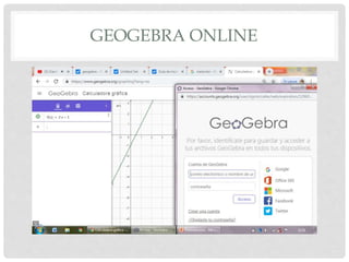 Geogebra como herramienta tecnológica | PPTX