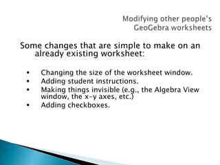 Geogebra Slides | PPTX