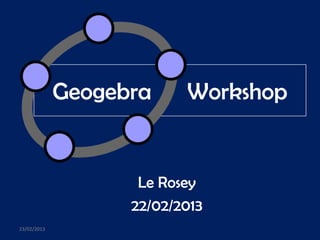 Geogebra workshop | PPTX