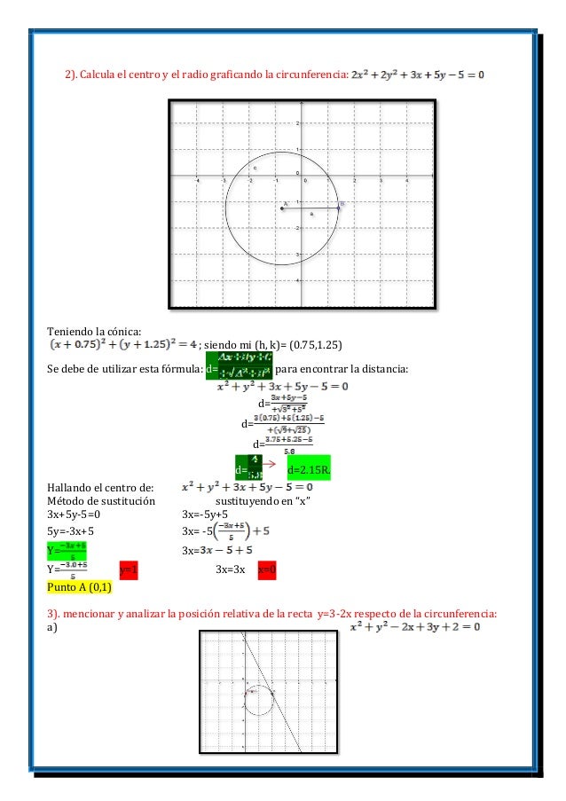 Geogebra Y Circunferencia Geogebra Y Circunferencia