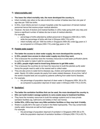 GEOG II - Chap 09 - Variations in Development in the World | DOCX