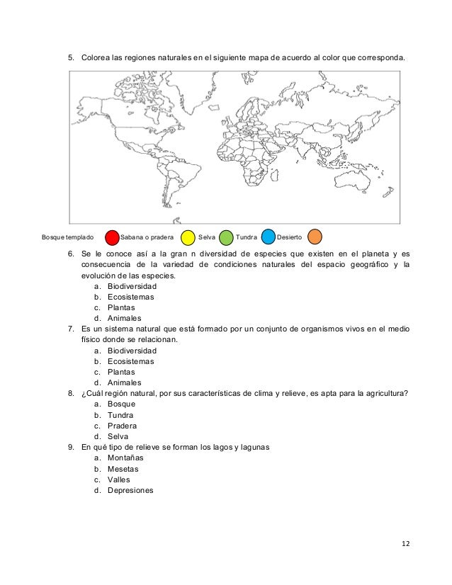 Geografa 6 grado primaria
