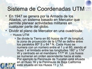 Sistema de Coordenadas UTM
– Zonas UTM
• Se divide la Tierra en 16 zonas de 8º Grados de
Latitud, que se denominan con let...