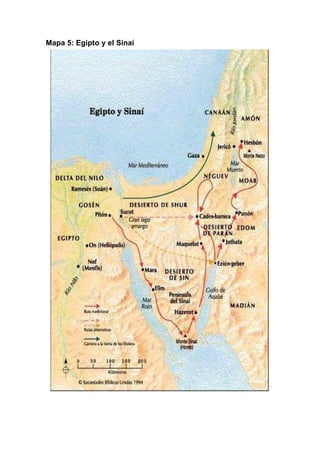 Mapa 5: Egipto y el Sinaí
 