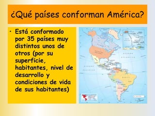 Geografía de américa, 5to básico