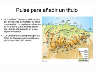 Cordillera : Serie de montañas enlazadas entre sí.