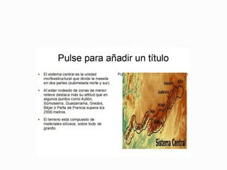 Orogenia : Parte de la geología que estudia los procesos de formación de las montañas.Relieve InsularArchipiélago : Conjunto, generalmente numeroso, de islas agrupadas en una superficie más o menos extensa de mar.