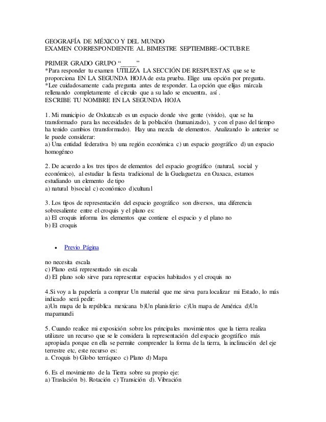 preguntas de geografia 1 de secundaria bloque 5 primer examen geograf 237 a de m 233 xico y del mundo secundaria preguntas de geografia 1 de secundaria bloque 5 primer examen geograf 237 a de m 233 xico y del mundo secundaria