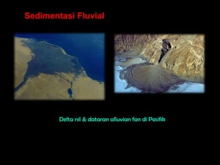 Sedimentasi Fluvial




        Delta nil & dataran alluvian fan di Pasifik
 