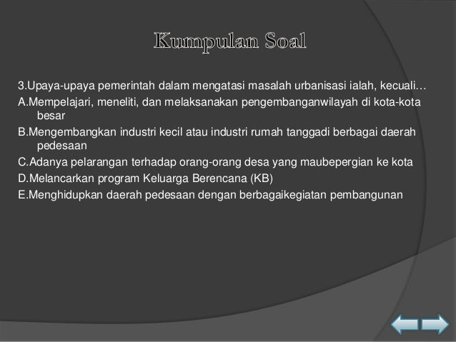 Geografi Pola Keruangan Kota