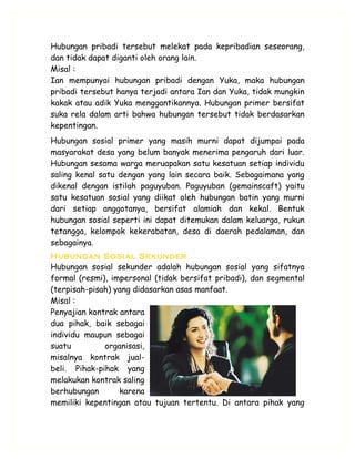 Geografi 8   makalah hubungan sosial