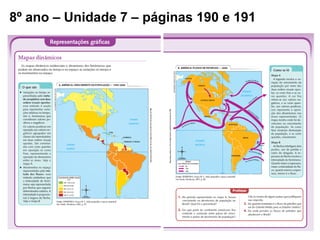 8º ano – Unidade 7 – páginas 190 e 191