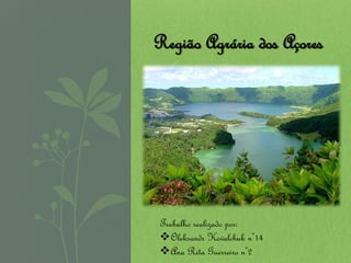 Região Agrária dos Açores




Trabalho realizado por:
Oleksandr Kovalchuk nº14
Ana Rita Guerreiro nº2
 