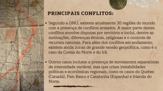 PRINCIPAIS CONFLITOS DO MUNDO ATUAL | PDF