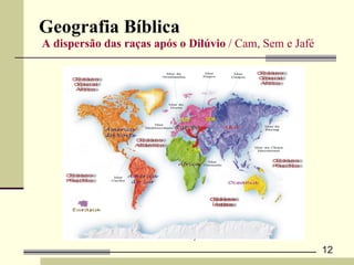 Geografia Bíblica   A dispersão das raças após o Dilúvio  / Cam, Sem e Jafé 