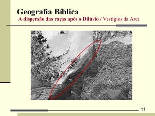 Geografia Bíblica   A dispersão das raças após o Dilúvio /  Vestígios da Arca 