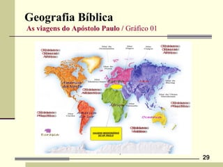 Geografia Bíblica
As viagens do Apóstolo Paulo / Gráfico 01
29
 
