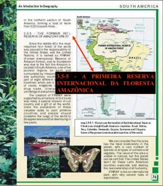 3.5-5 - A PRIMEIRA RESERVA INTERNACIONAL DA FLORESTA AMAZÔNICA 
