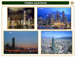 TIGRES ASIÁTICOS Hong Kong Cingapura Coréia do Sul Taiwan 