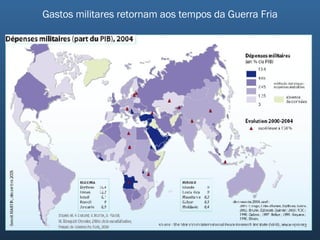 Gastos militares retornam aos tempos da Guerra Fria 