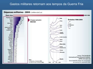 Gastos militares retornam aos tempos da Guerra Fria 