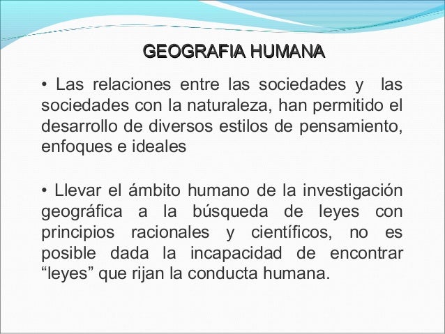 Geografia humana