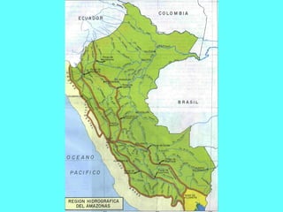 Geografia mapa vertiente hidrográfica del amazonas