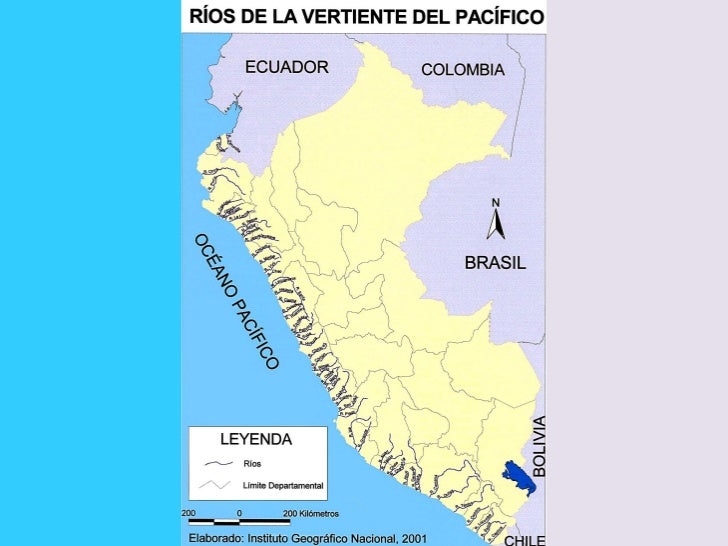 GEOGRAFIAPERUmapa rios vertiente pacifico