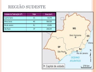 REGIÃO SUDESTE
 