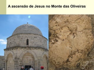 A ascensão de Jesus no Monte das Oliveiras
 