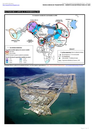 luís palma de jesus
http://geografismos.blogspot.com

Escola Secundária Fernão Mendes Pinto – Almada
REDES E MEIOS DE TRANSPORTES – SEBENTA DAS MATÉRIAS PARA O 8º ANO

FLUXOS DE CAPITAL E INFORMAÇÃO:

Principais fluxos e pólos de circulação de bens e serviços (países exportadores). Fonte: Atlas du Monde Diplomatique: www.monde-diplomatique.fr/cartes

Página 15 de 15

 