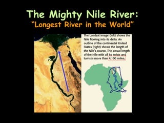 The Mighty Nile River:
“Longest River in the World”
 