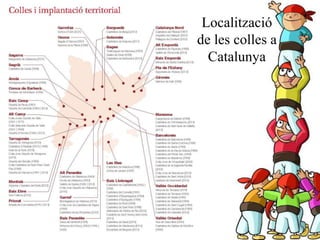 Localització
de les colles a
Catalunya
 
