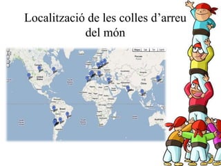 Localització de les colles d’arreu
del món
 