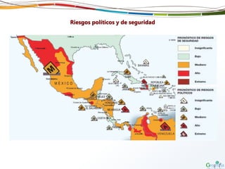 Riesgos políticos y de seguridad
 