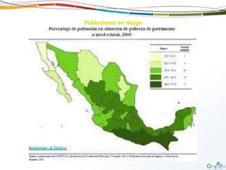 Poblaciones en riesgo
 