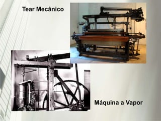 Máquina a Vapor
Tear Mecânico
 