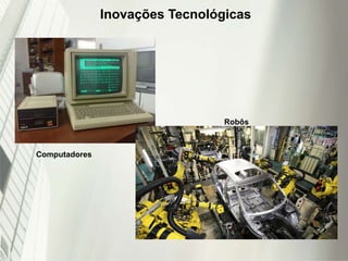 Inovações Tecnológicas
Computadores
Robôs
 