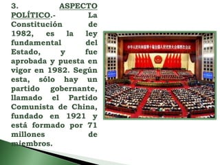 Geografia de algunos paises de asia china | PPTX