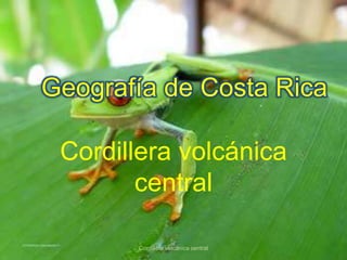 Geografía de Costa Rica

 Cordillera volcánica
        central

       Cordillera volcánica central
 