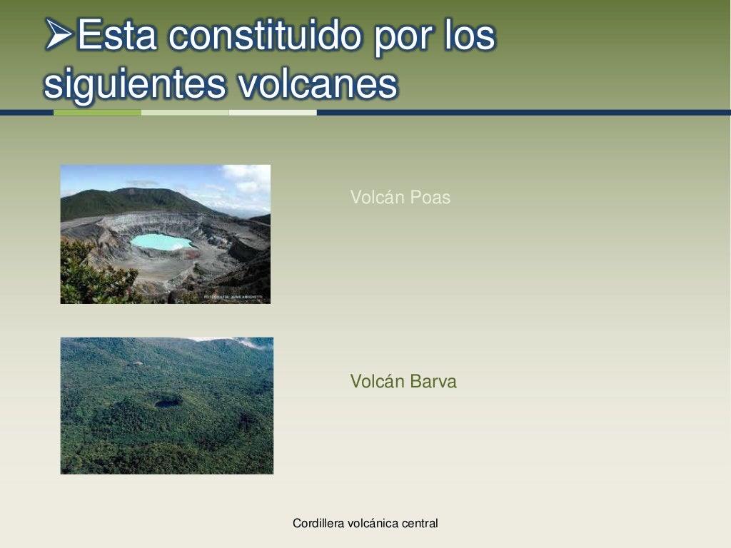 Geografia de costa rica (cordillera volcánica central )